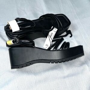 Black Platform Sandals